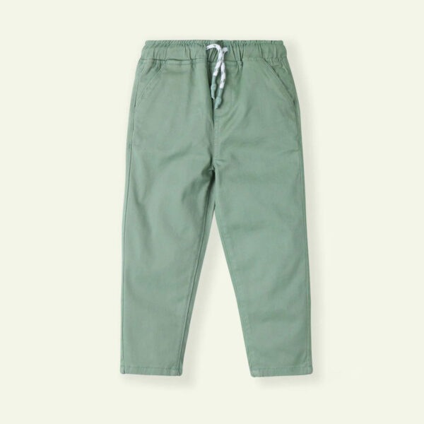 Boys Pull Up Jogger Pants Sage Green