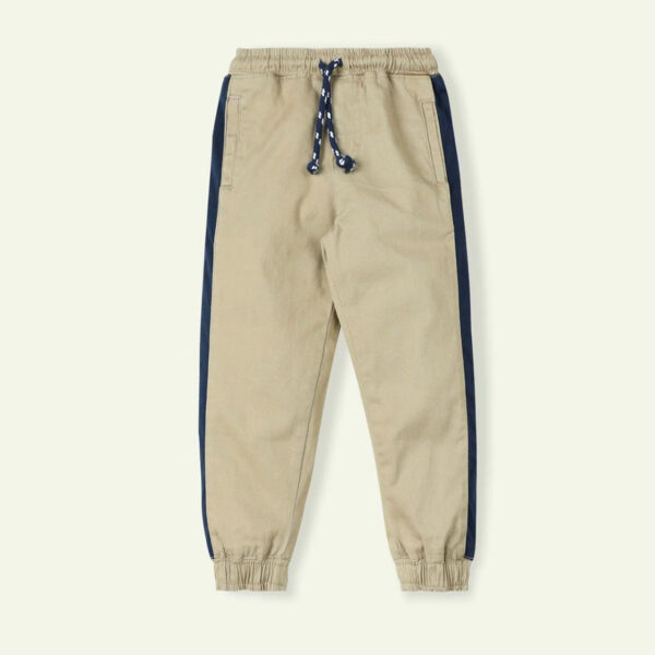 Boys Pull Up Jogger Pants Khaki