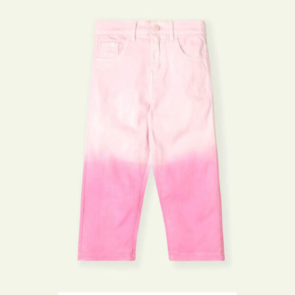 Girls Pink Dip Dye Pant