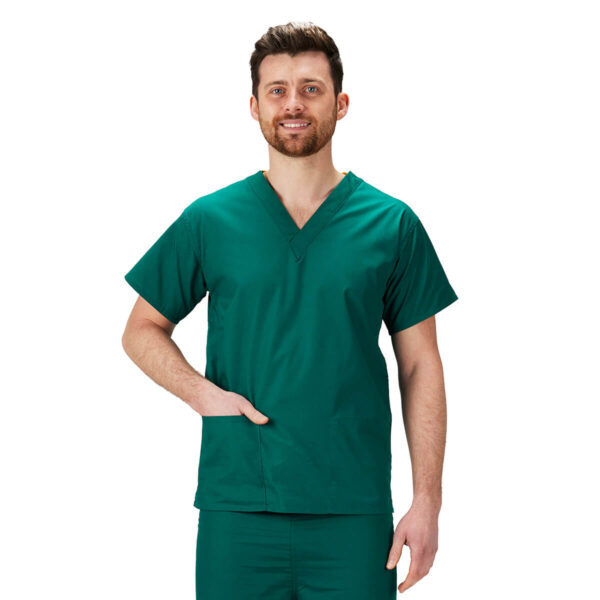 Hunter Green Scrub Top - Image 2