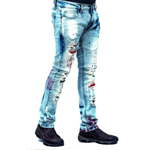 Lt Tint Brushstroke Denim Jeans