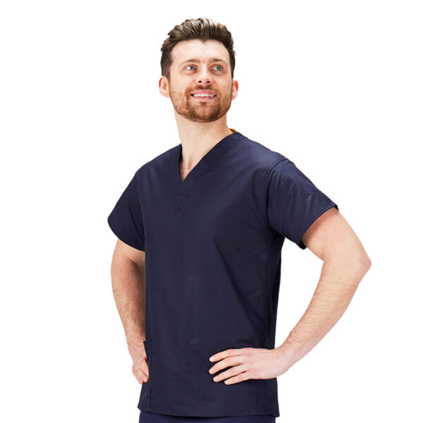 Scrubs Tunic Top Navy - Image 2