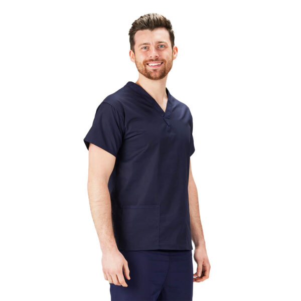 Scrubs Tunic Top Navy - Image 3