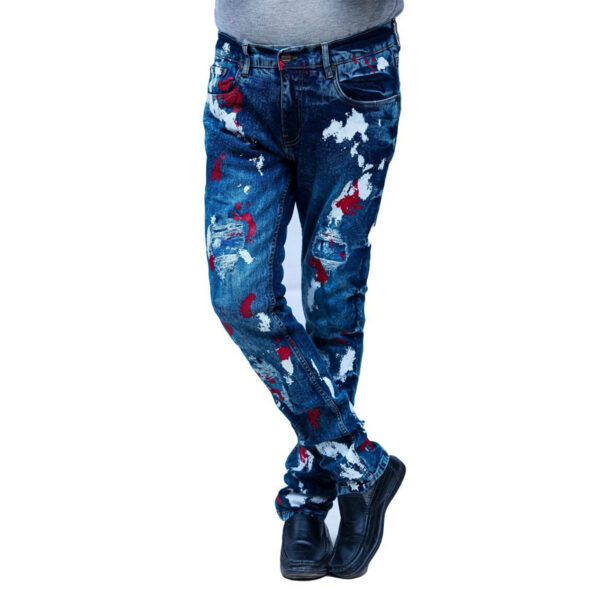 Super Blue Red White Jeans