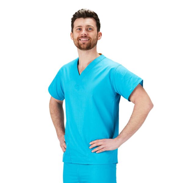 Scrub Tunic Top Turquoise